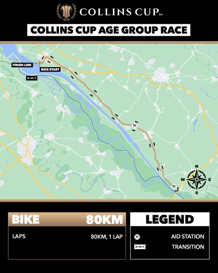 Collins Cup Bike Course Map