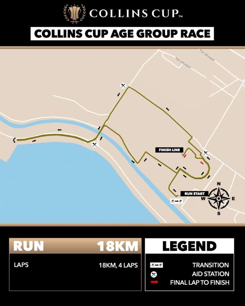 Collins Cup Run Course Map