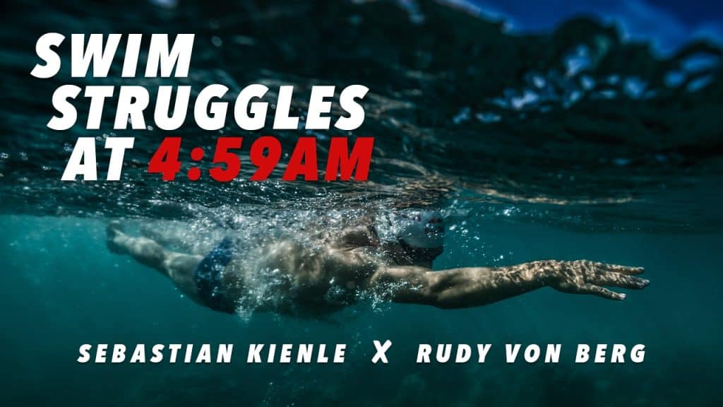Rudy von Berg admits swim struggles to former World Champion Sebastian Kienle