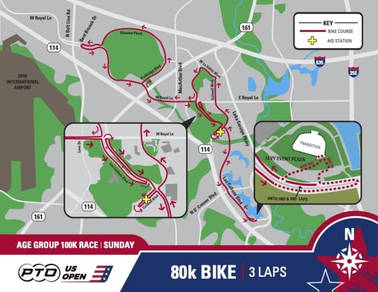 PTO US Open 100km Transition Course Map