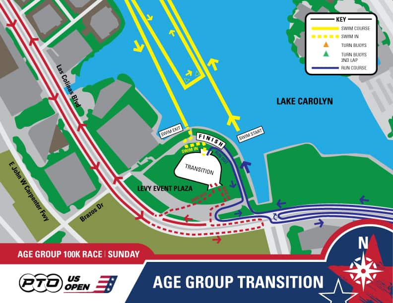 PTO US Open 100km Transition Course Map