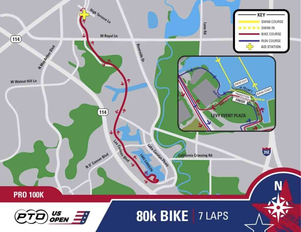 PTO US Open Pro Bike Course Map