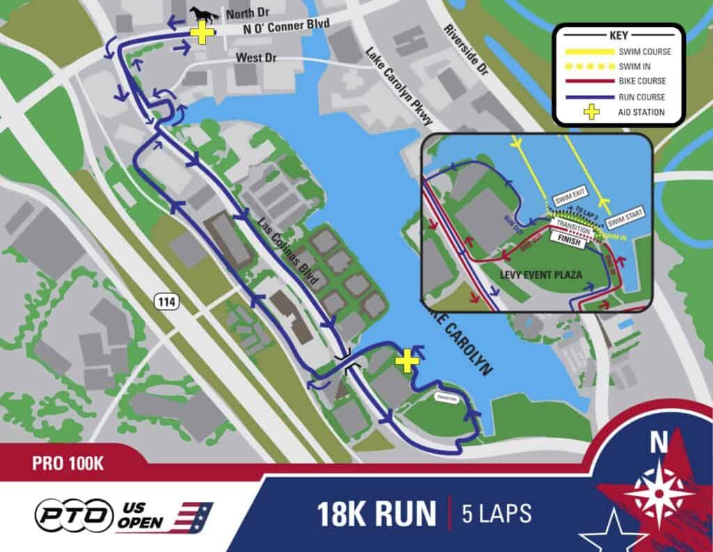 PTO US Open Pro Run Course Map