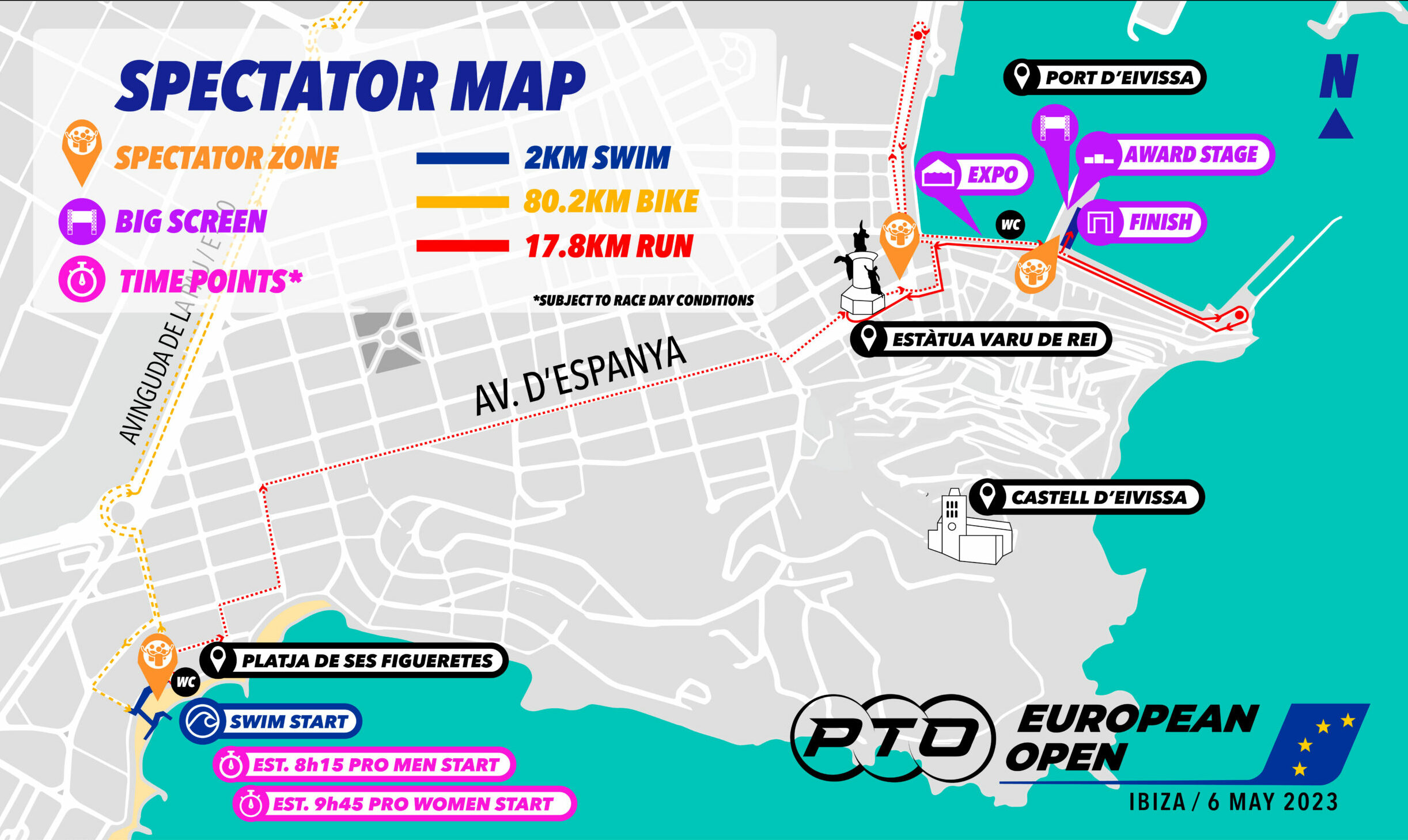 PTO European Open 2023 Spectator Map