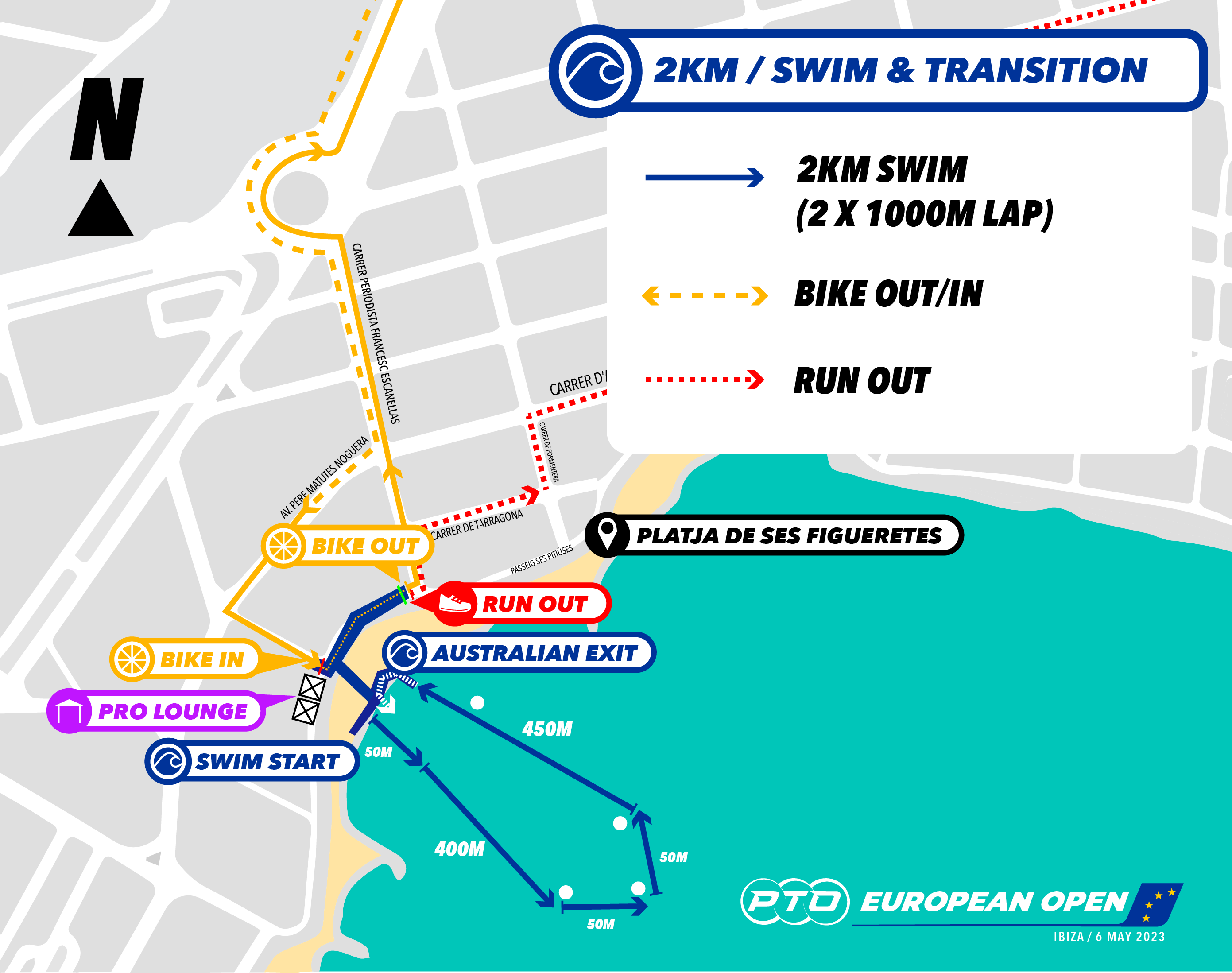 PTO European Open 2023 Pro Swim Course