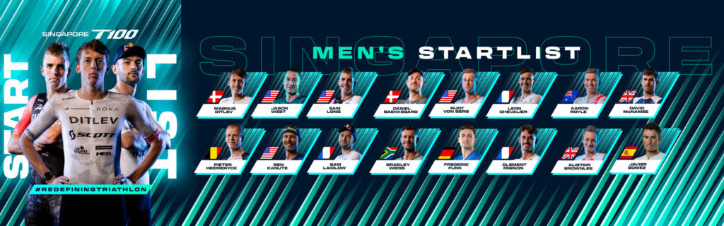Singapore T100 Men's Start List Graphic