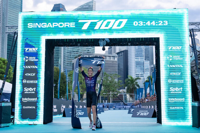 Ashleigh Gentle conquered Singapore heat to win an epic T100 battle with Lucy Charles-Barclay