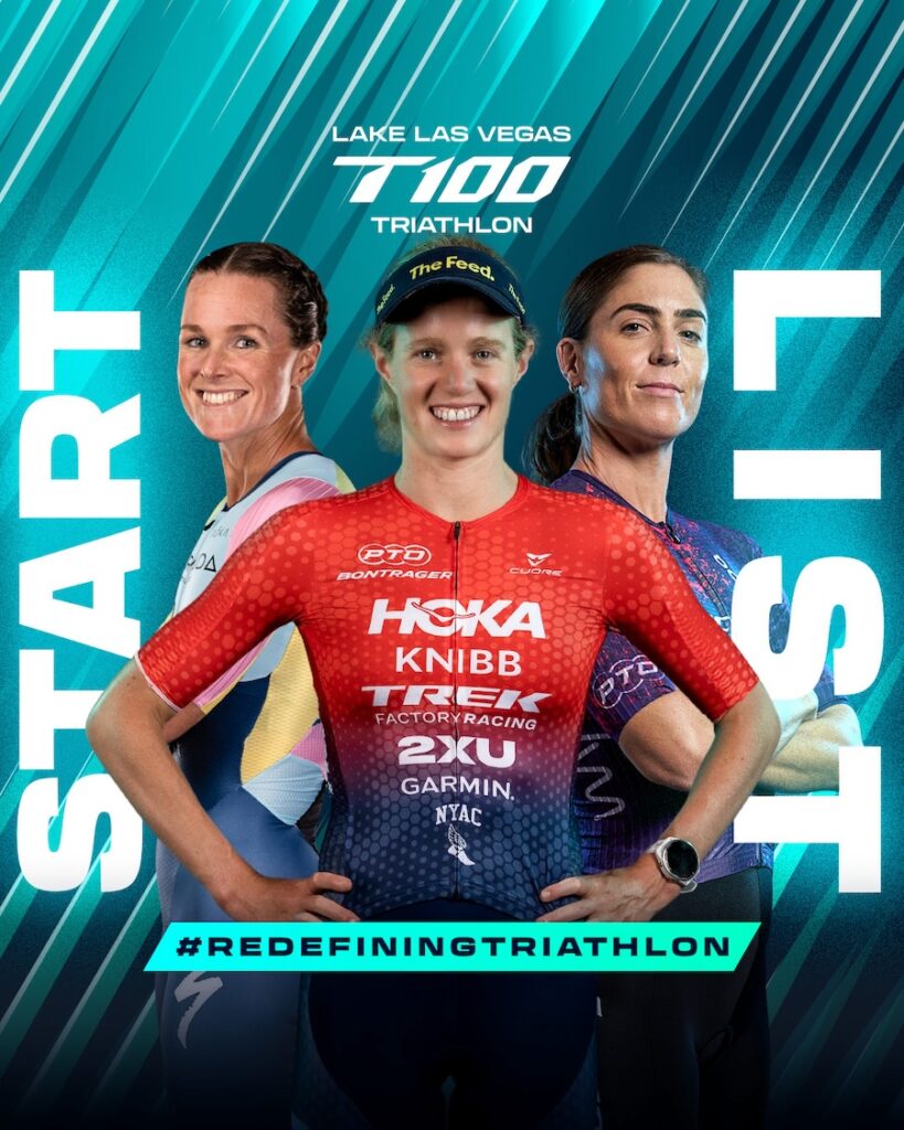 Start list for Women's Lake Las Vegas T100 Triathlon